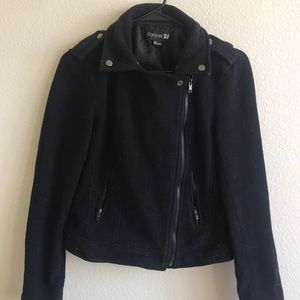 Forever 21 Biker Style Wool Jacket